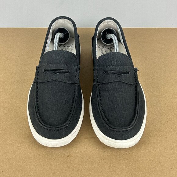 Cole Haan Nantucket Canvas Penny Loafers Mens 9.5 Black Comfort Casual Slip On - Picture 2 of 11